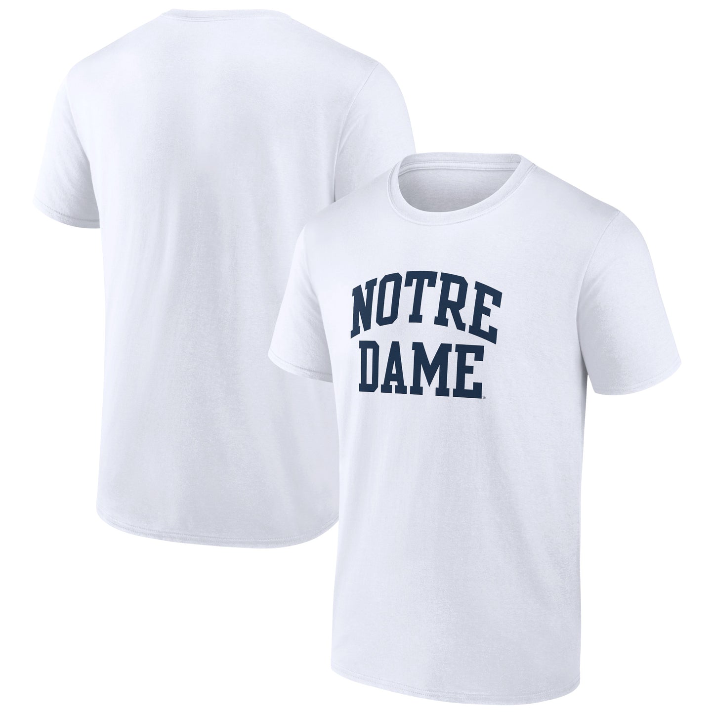 Men's Fanatics White Notre Dame Fighting Irish Basic Arch T-Shirt