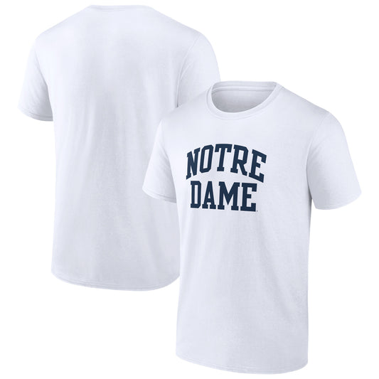 Men's Fanatics White Notre Dame Fighting Irish Basic Arch T-Shirt