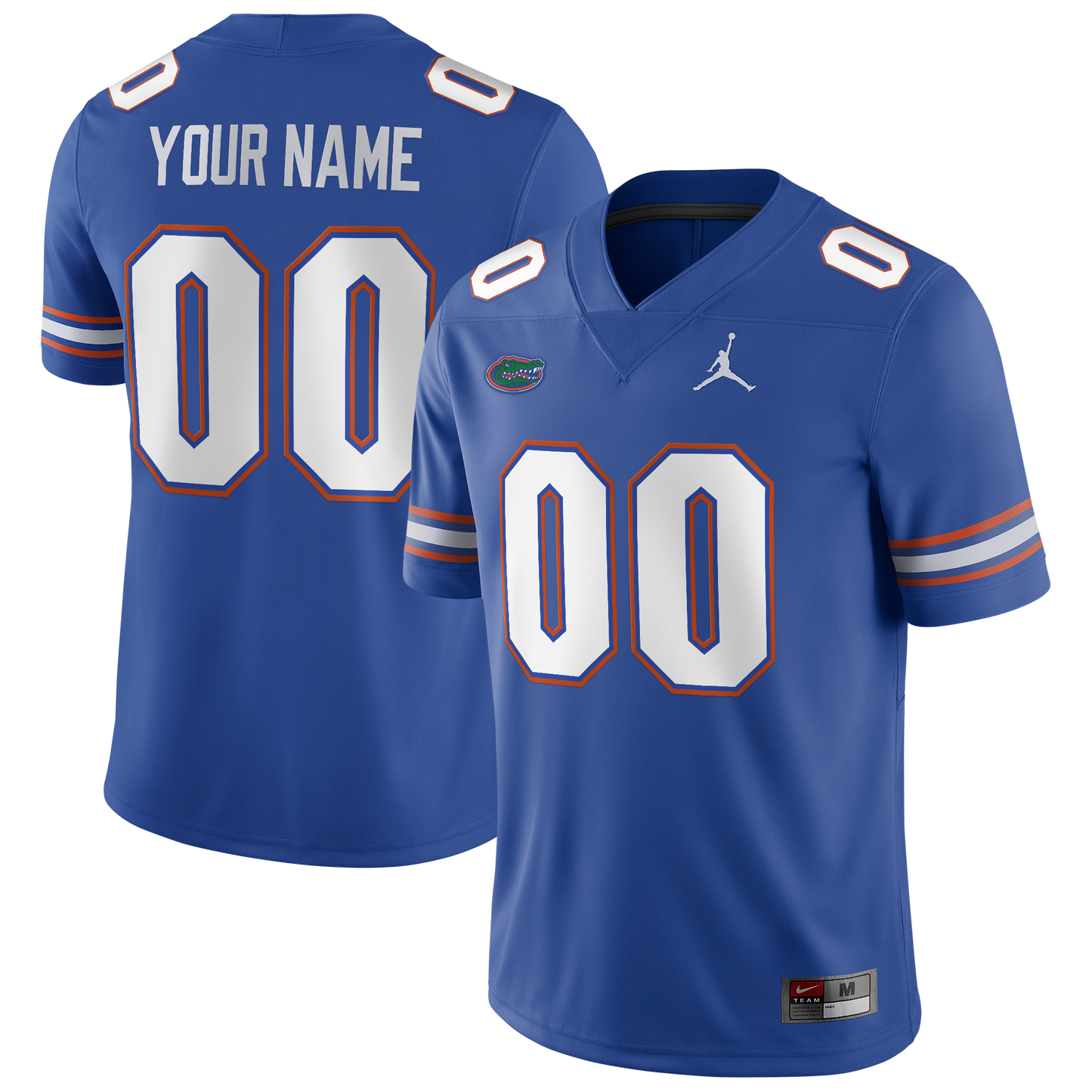 Men's Jordan Brand  Royal Florida Gators Football Custom Game Jersey