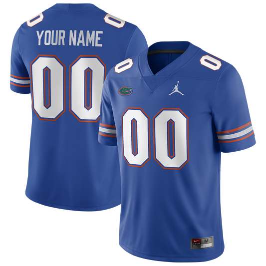 Men's Jordan Brand  Royal Florida Gators Football Custom Game Jersey