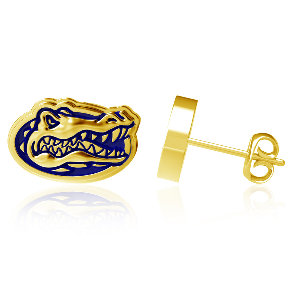 Dayna Designs Florida Gators Gold-Plated Enamel Post Earrings
