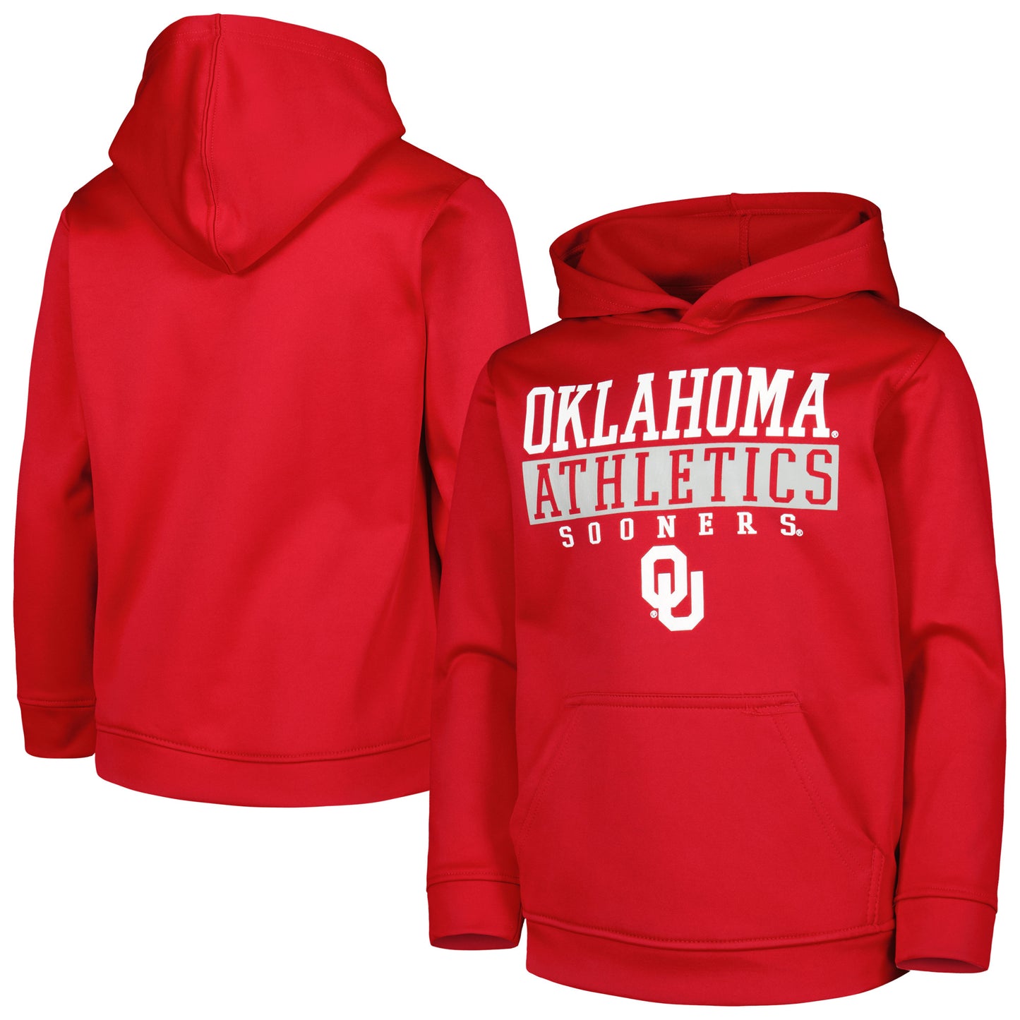 Youth Crimson Oklahoma Sooners Pullover Hoodie