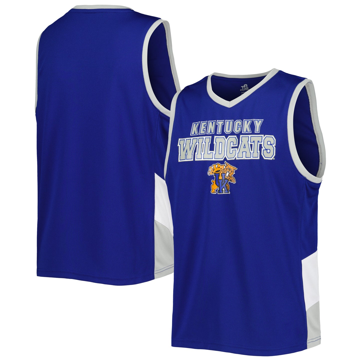 Youth Royal Kentucky Wildcats V-Neck Tank Top