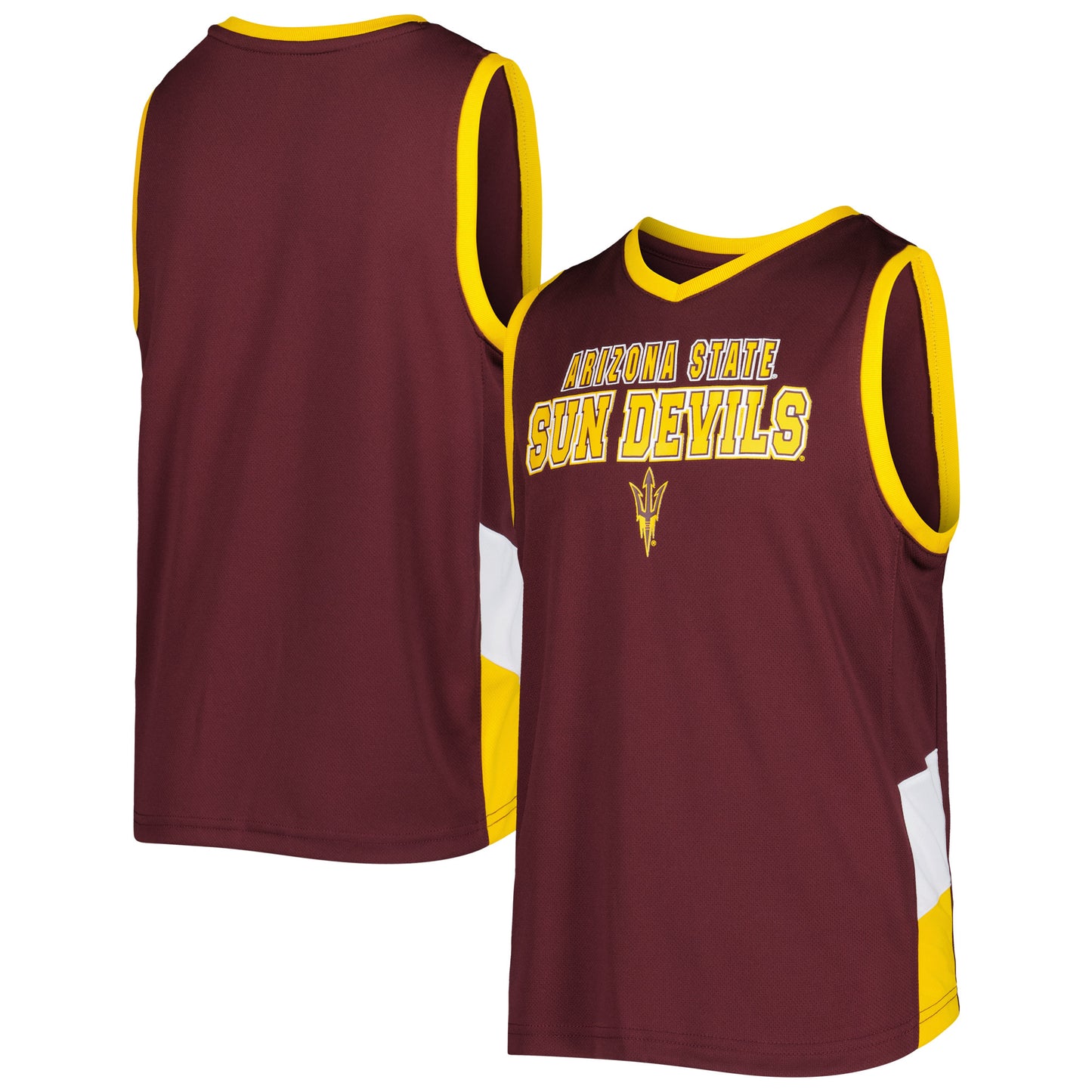 Youth Maroon Arizona State Sun Devils V-Neck Tank Top