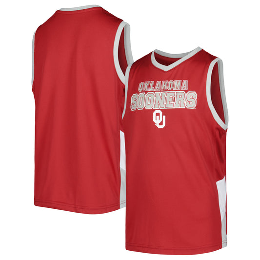 Youth Crimson Oklahoma Sooners V-Neck Tank Top