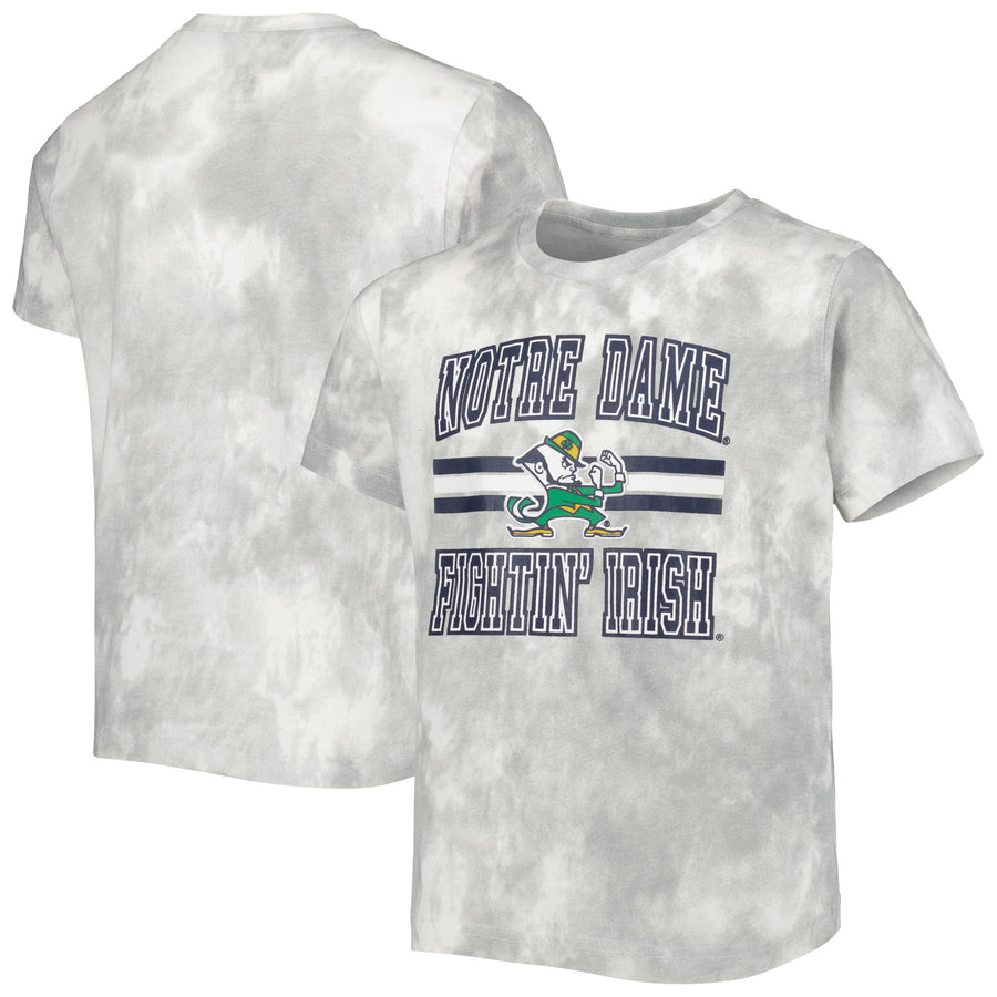 Youth Gray Notre Dame Fighting Irish Tie-Dye T-Shirt