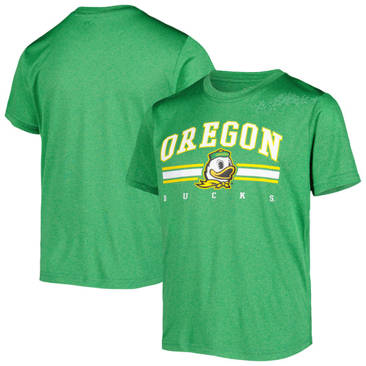 Youth Green Oregon Ducks Melange T-Shirt