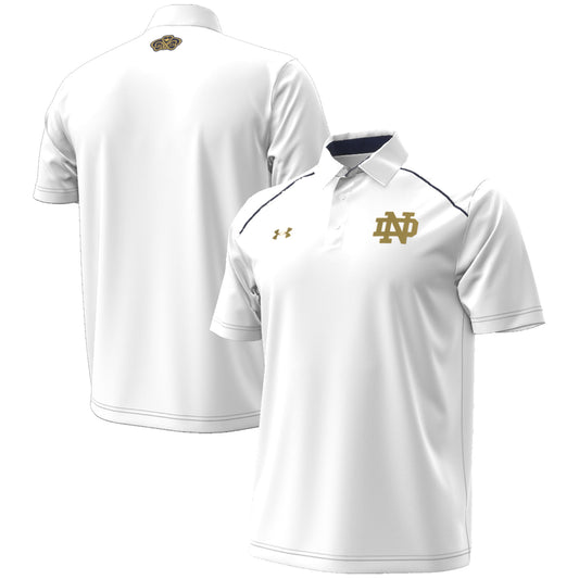 Men's Under Armour  White Notre Dame Fighting Irish 2023 Aer Lingus College Football Classic Polo