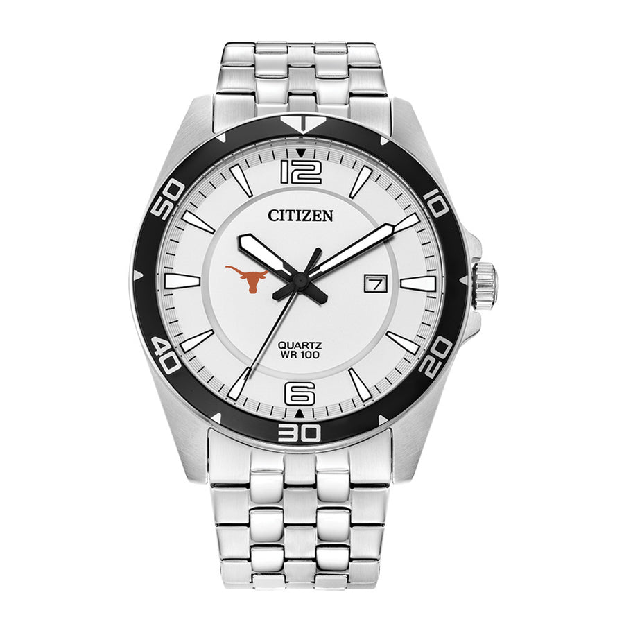 Men's Texas Longhorns Citizen Quartz Stainless Steel Watch