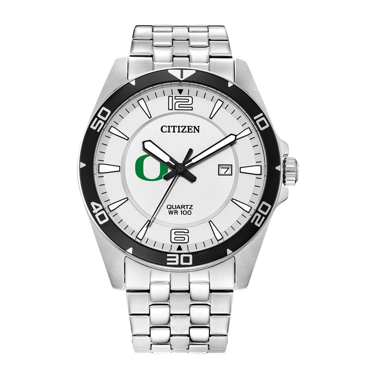 Men's Oregon Ducks Citizen Quartz Stainless Steel Watch