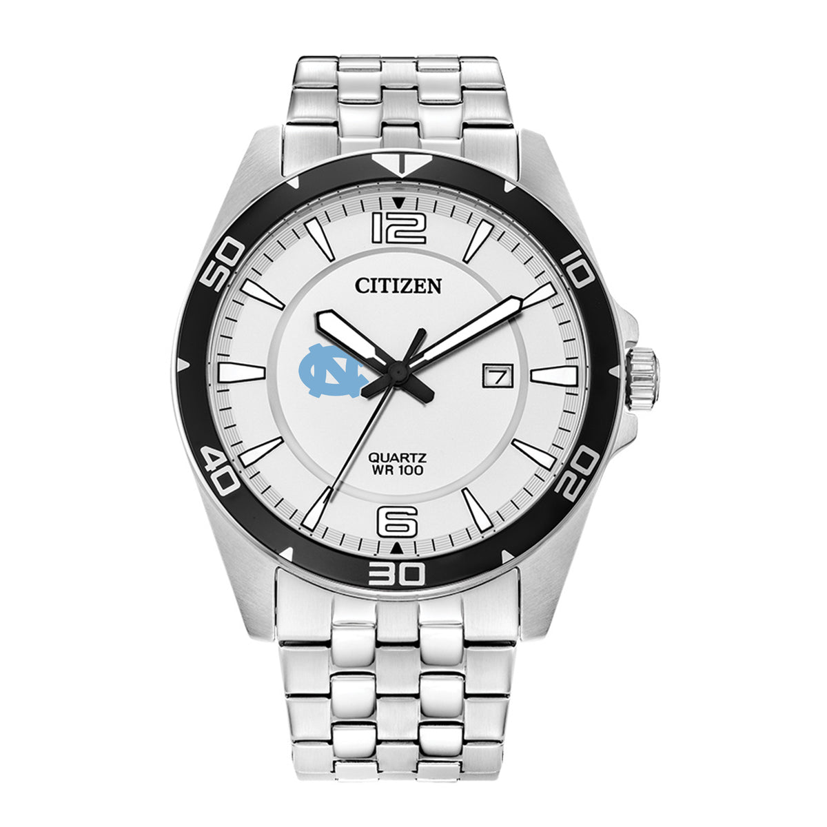 Men's North Carolina Tar Heels Citizen Quartz Stainless Steel Watch