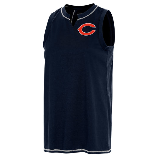 Women's Antigua Navy Chicago Bears Establishment Tank Top