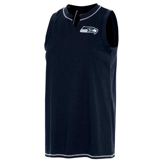 Women's Antigua Navy Seattle Seahawks Establishment Tank Top