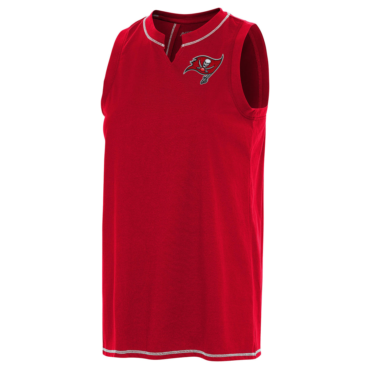 Women's Antigua Red Tampa Bay Buccaneers Establishment Tank Top