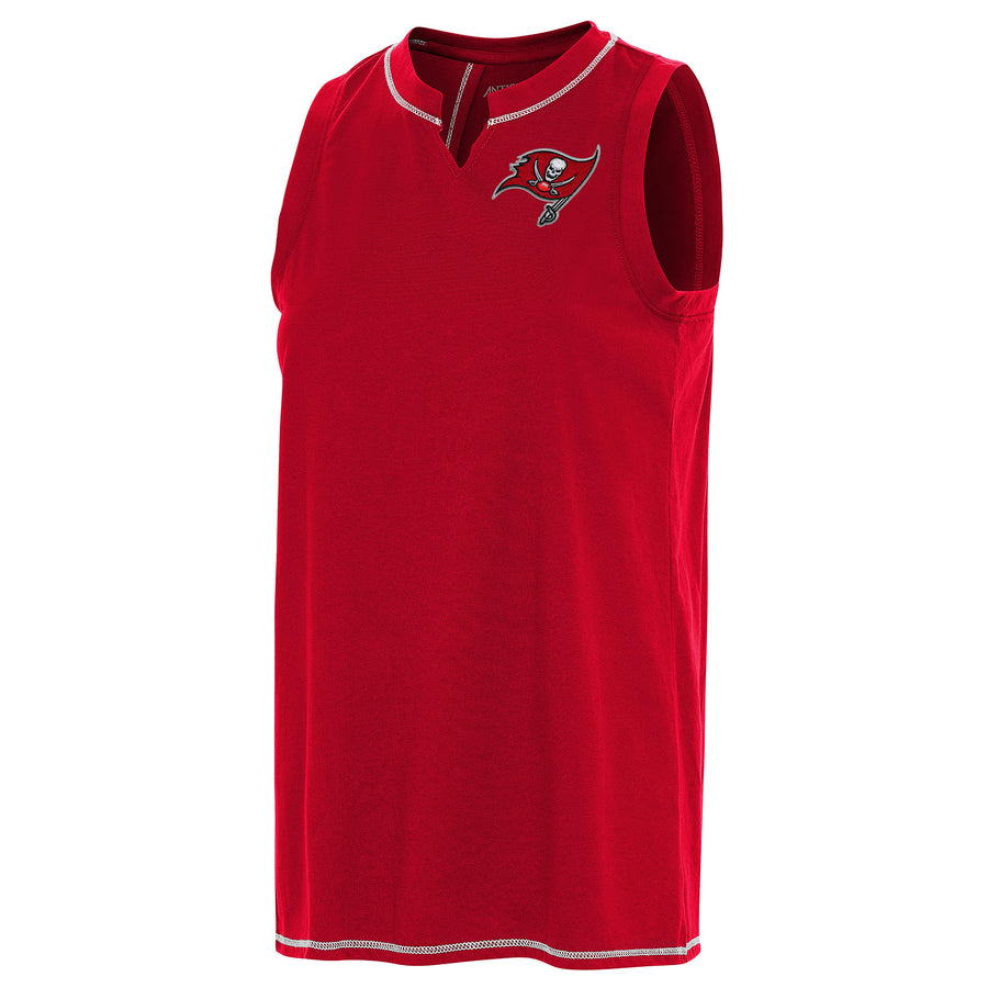 Women's Antigua Red Tampa Bay Buccaneers Establishment Tank Top