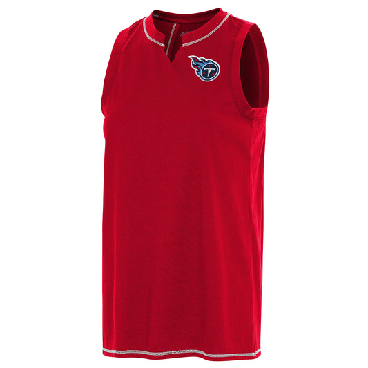 Women's Antigua Red Tennessee Titans Establishment Tank Top