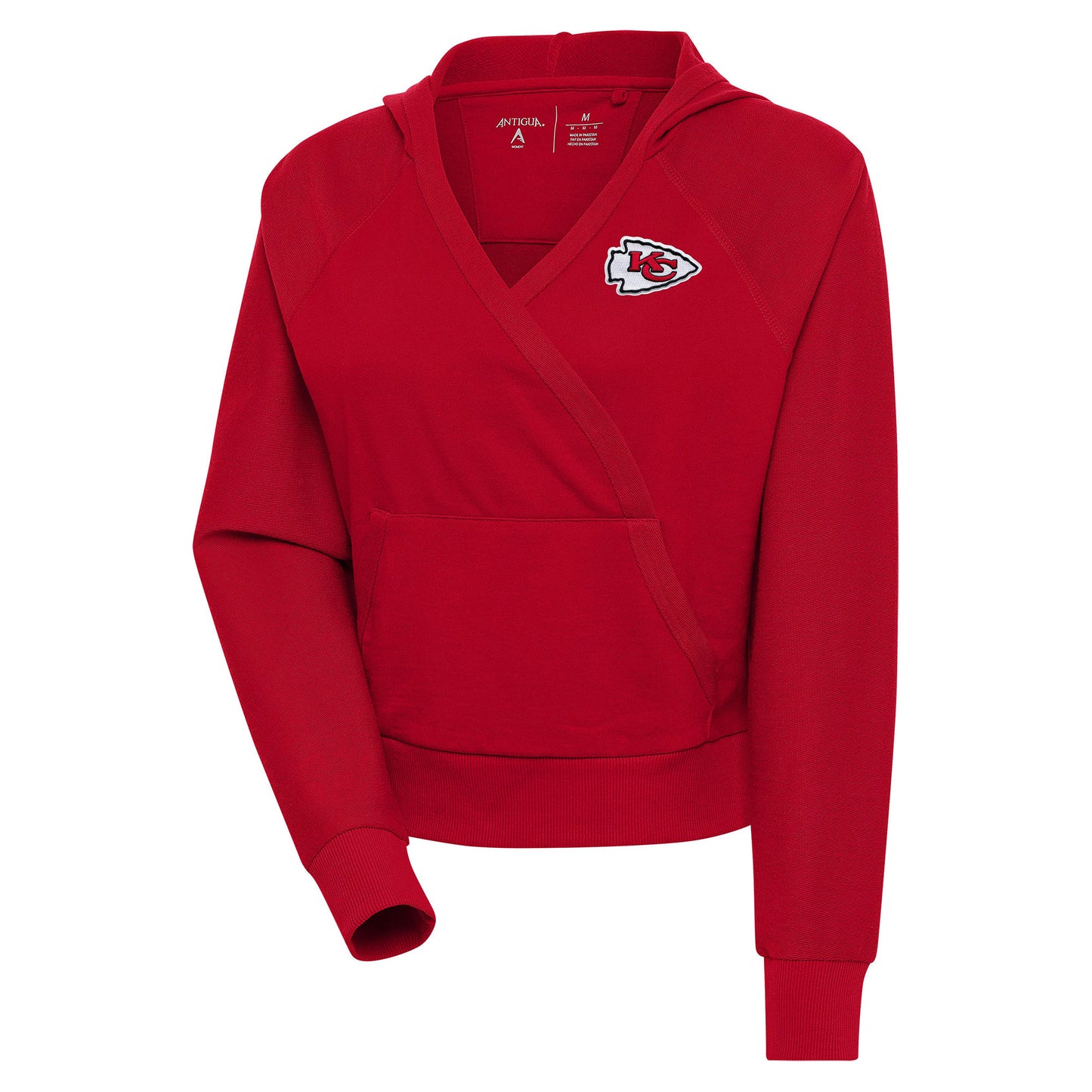 Women's Antigua Red Kansas City Chiefs Point Pullover Hoodie