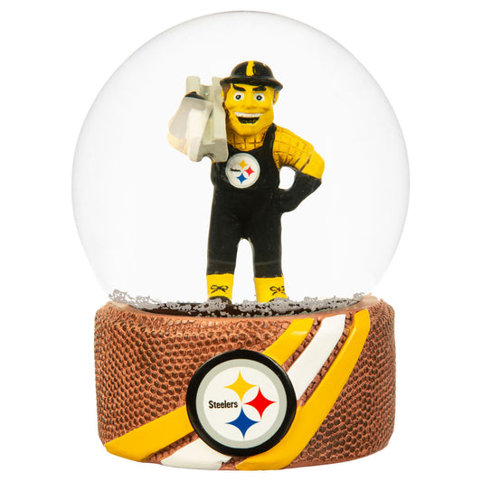 Pittsburgh Steelers 100mm Mascot Glass Water Globe