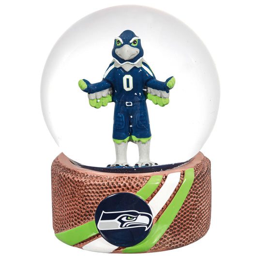 Seattle Seahawks 100mm Mascot Glass Water Globe