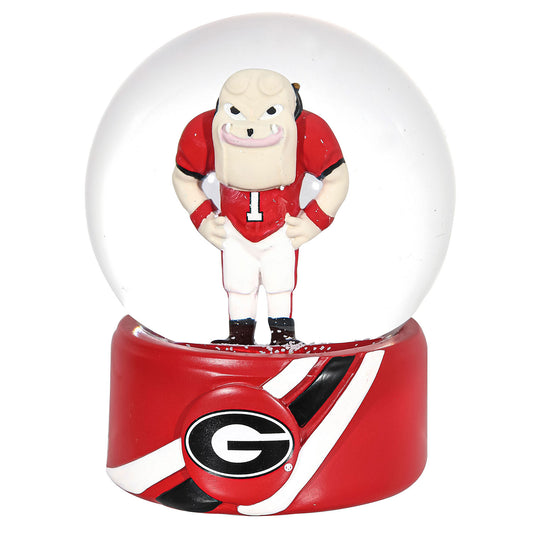 Georgia Bulldogs 100mm Mascot Glass Water Globe