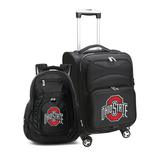 MOJO Black Ohio State Buckeyes Softside Carry-On & Backpack Set