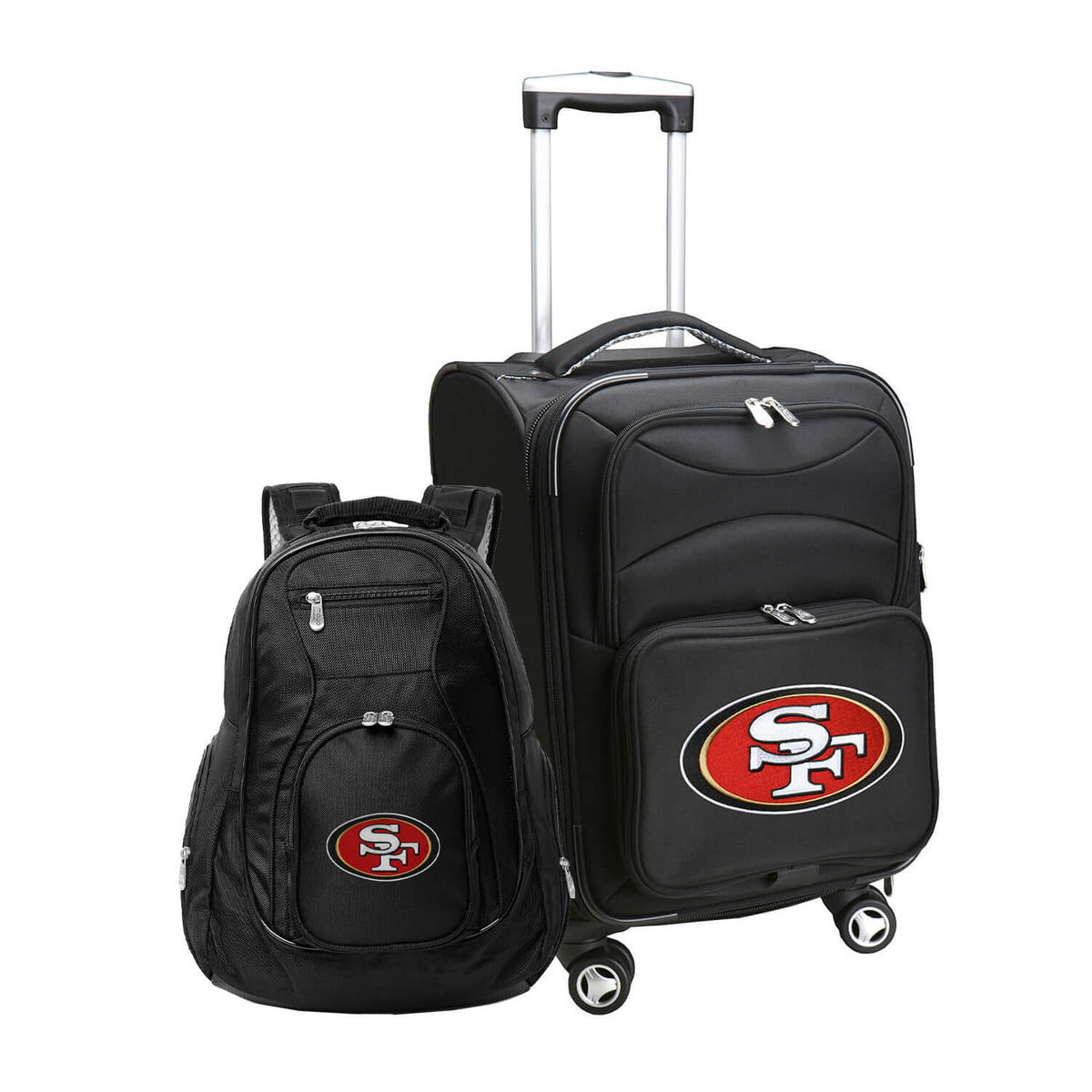 MOJO Black San Francisco 49ers Softside Carry-On & Backpack Set
