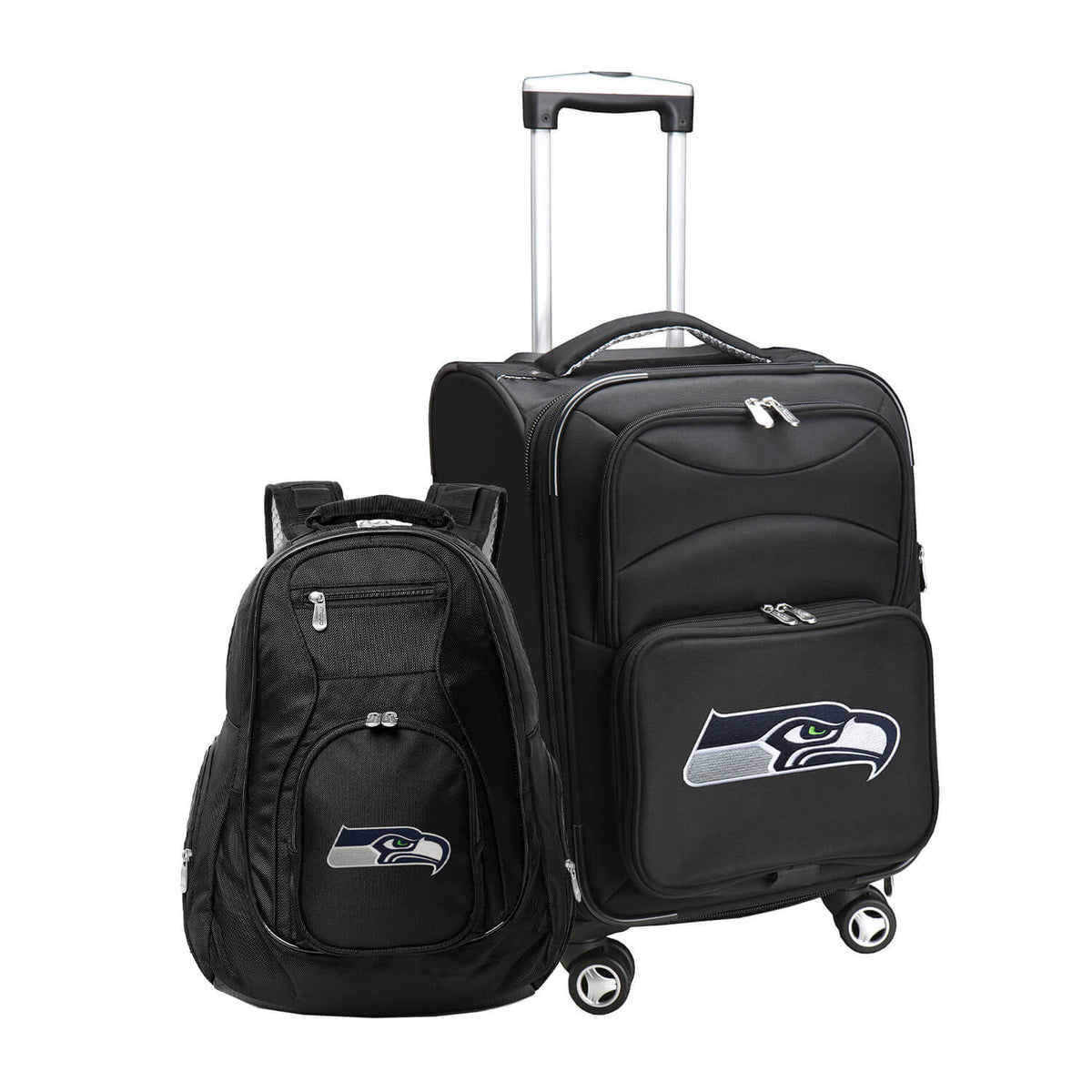 MOJO Black Seattle Seahawks Softside Carry-On & Backpack Set