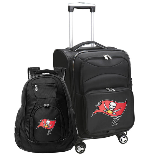 MOJO Black Tampa Bay Buccaneers Softside Carry-On & Backpack Set