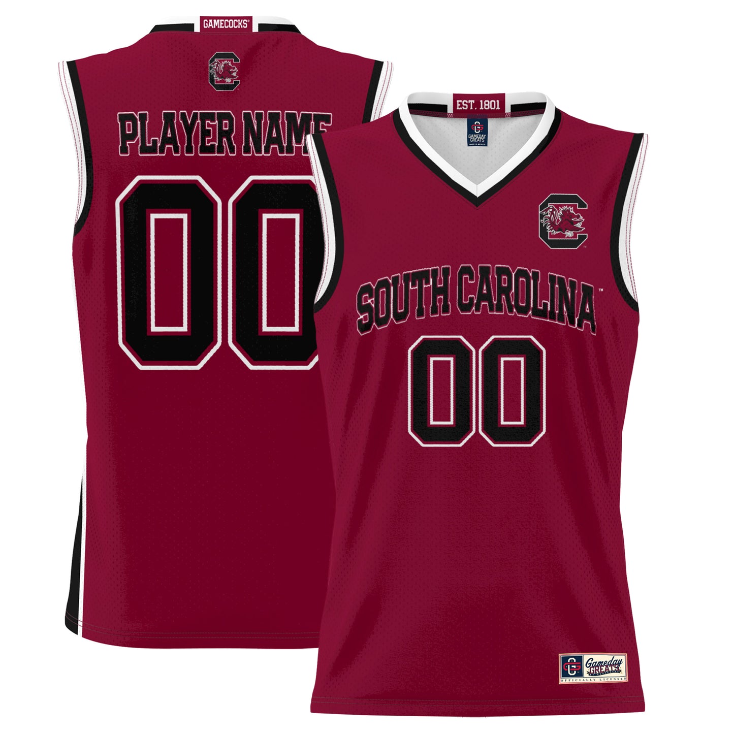 Youth GameDay Greats  Garnet South Carolina Gamecocks NIL Pick-A-Player Lightweight Basketball Jersey