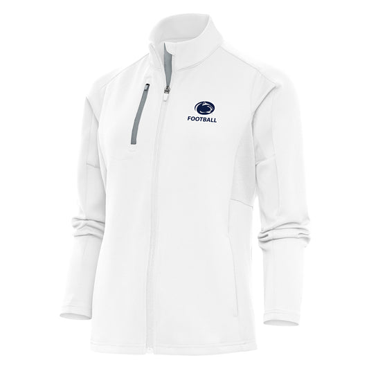 Women's Antigua  White Penn State Nittany Lions Football Generation Full-Zip Jacket