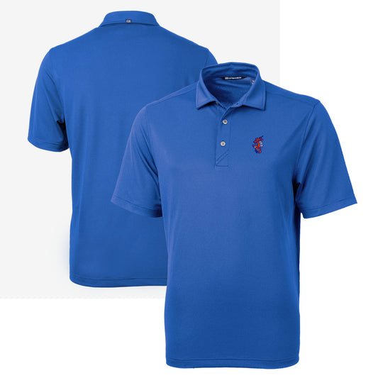 Men's Cutter & Buck Blue Florida Gators Swinging Gator Virtue Eco Pique Recycled Polo