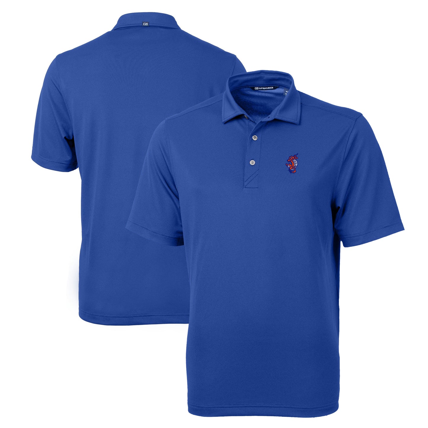 Men's Cutter & Buck Royal Florida Gators Swinging Gator Virtue Eco Pique Recycled Polo