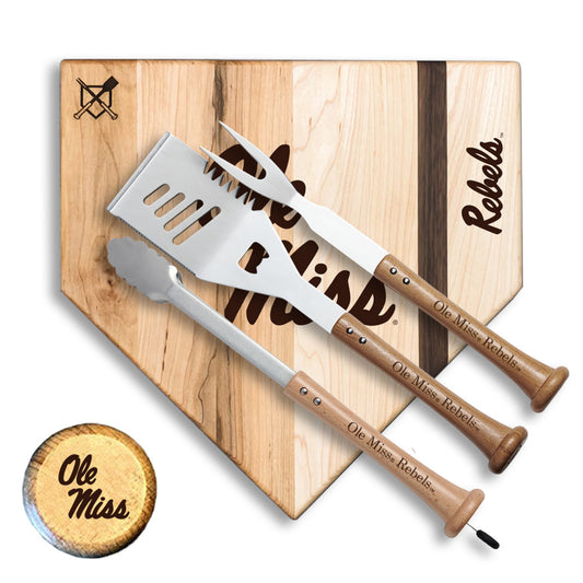 Baseball BBQ  Ole Miss Rebels 17" Silver Slugger Combo Set