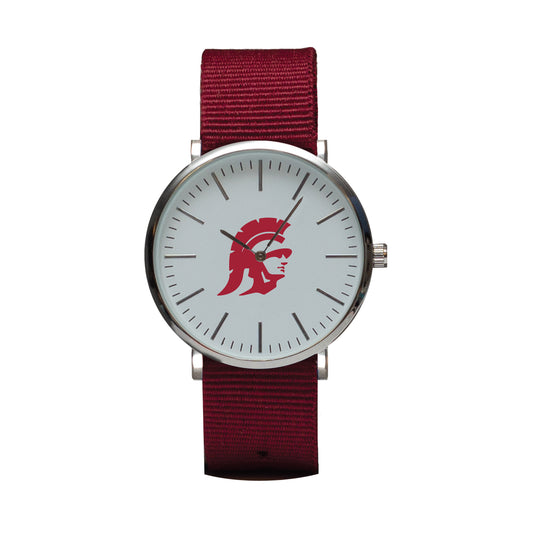 Cardinal USC Trojans Stitch Nylon Strap Watch