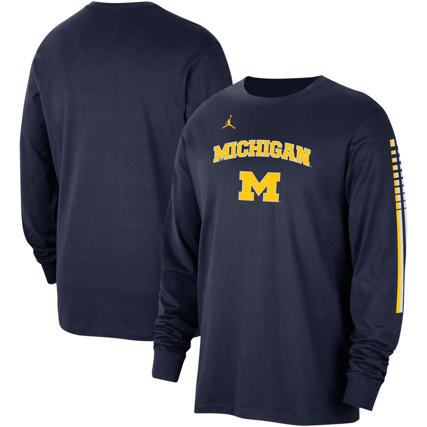 Men's Jordan Brand Navy Michigan Wolverines Slam Dunk Long Sleeve T-Shirt