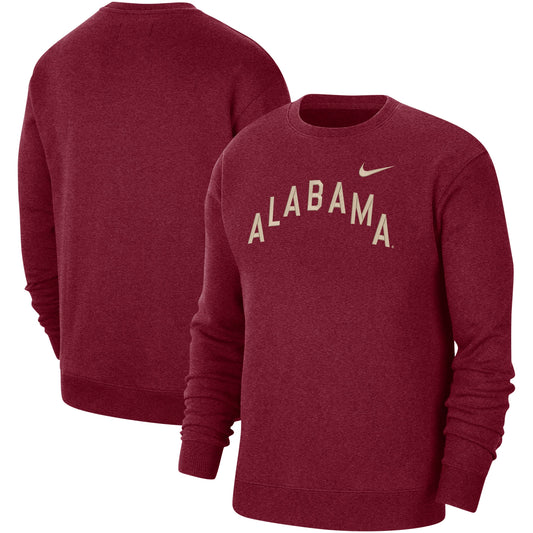 Men's Nike Crimson Alabama Crimson Tide Campus Pullover Sweatshirt