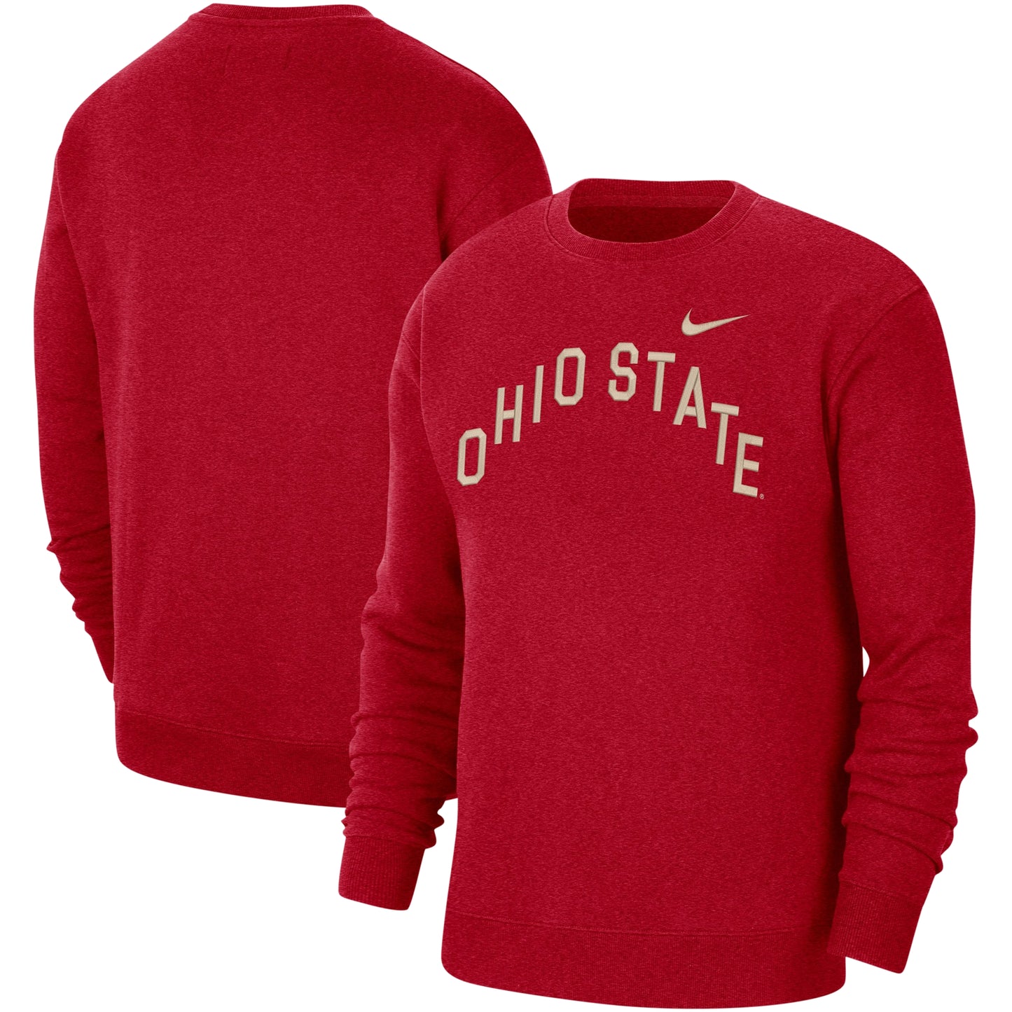 Men's Nike Scarlet Ohio State Buckeyes Campus Pullover Sweatshirt