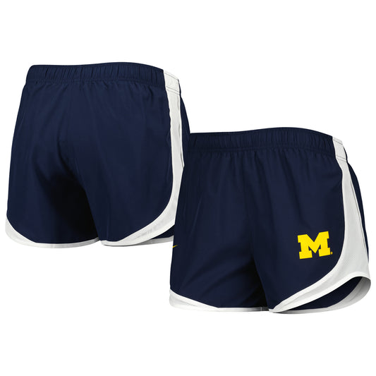 Women's Nike Navy Michigan Wolverines Tempo Performance Shorts