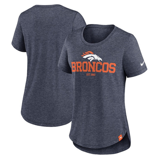 Denver Broncos Nike Women's Fashion Tri-Blend T-Shirt